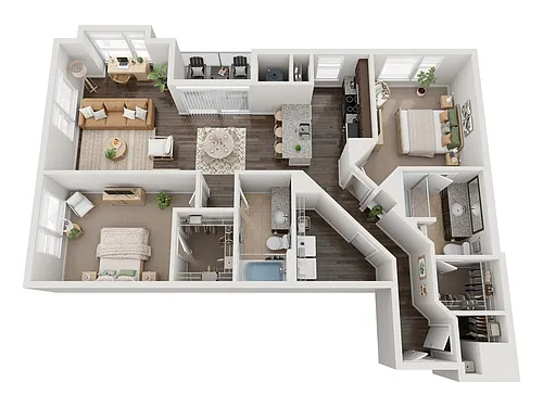 Floor plan 2X2 A