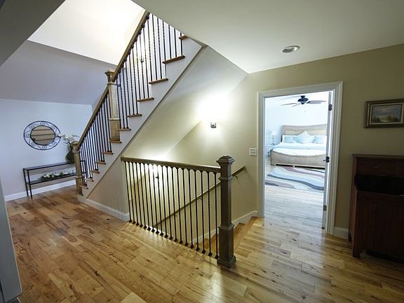 Iron & hardwood staircase