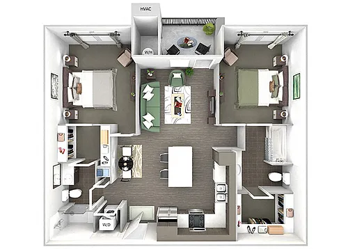 Floor plan B1 (Auburn Hills)
