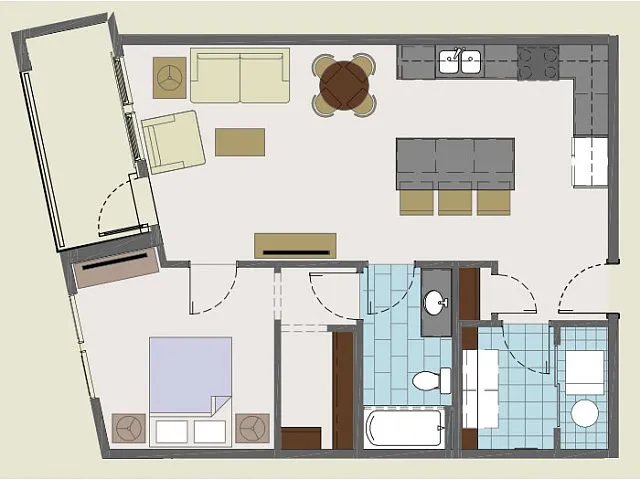 Floor plan 213 / 313 / 413