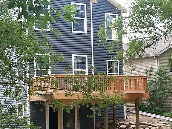 Rear cedar deck