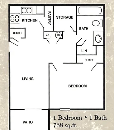 One Bedroom/ One Bath One Bedroom/ One Bath