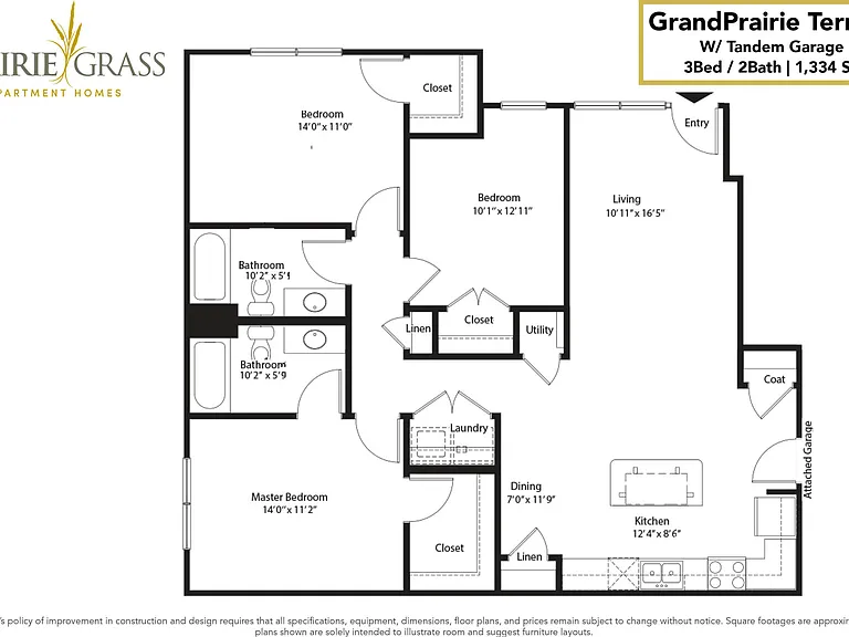 GrandPrairie Terrace w: tandem garage 2d GrandPrairie Terrace w: tandem garage 2d