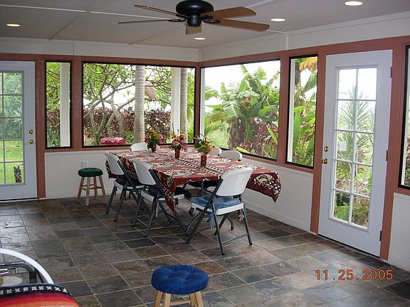 screened-in Lanai downstairs