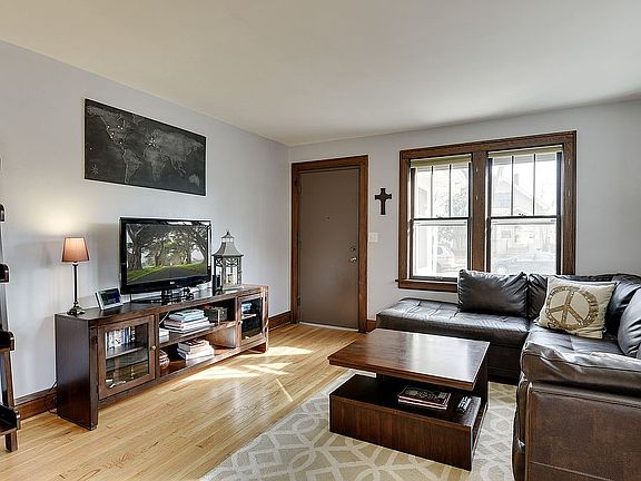 Gleaming hardwood floors
