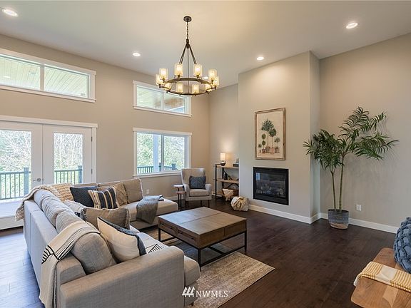 High ceilings and open concept living space
