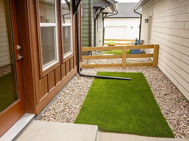 Fenced backyard/ patio space_perfect for relaxing, entertaining or grilling.