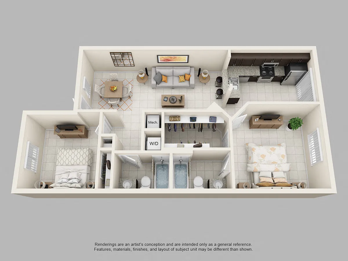 Floor plan Model B1