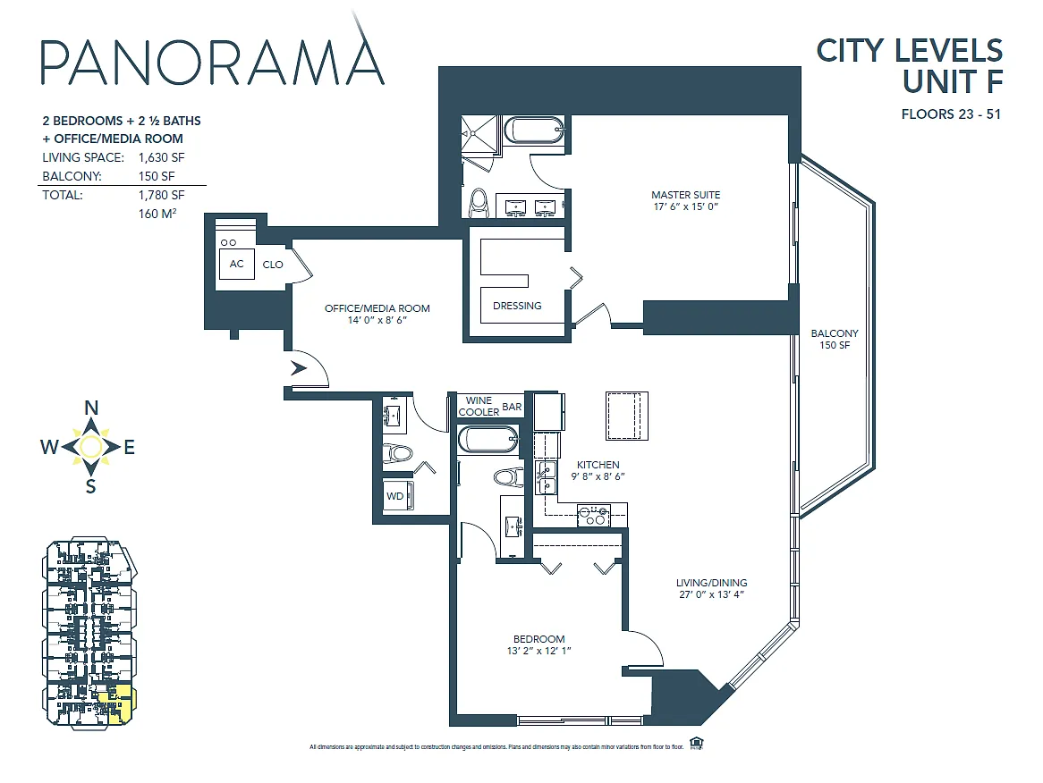Floor plan F Line - City Level
