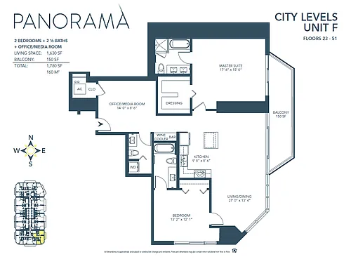Floor plan F Line - City Level