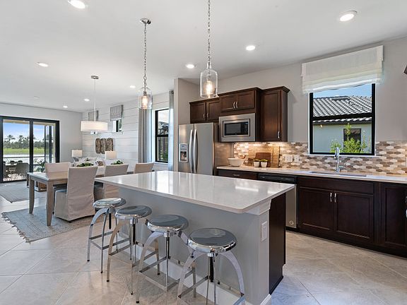 Open flow-through layout