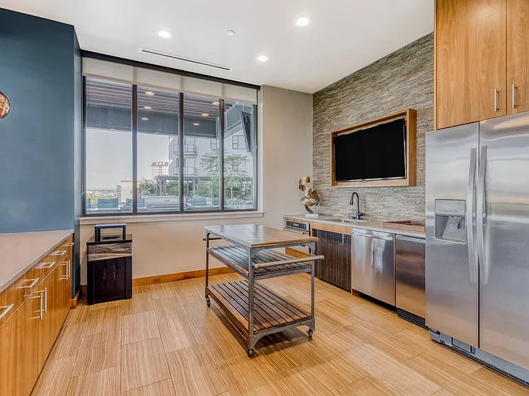 Kitchen area that can be used for catered events and parties.