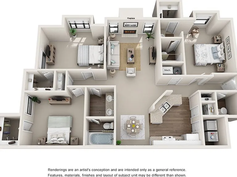 3 Bedroom | 2.5 Bath | 1513 SF 3 Bedroom | 2.5 Bath | 1513 SF
