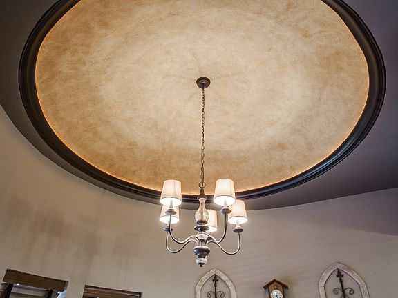 Breakfast nook ceiling