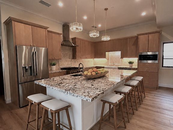 Kitchen and Large Island