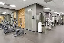 Sauna located in the gym