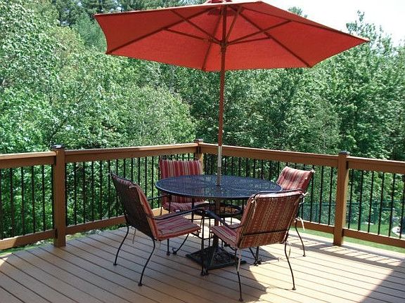 Wooded view off deck