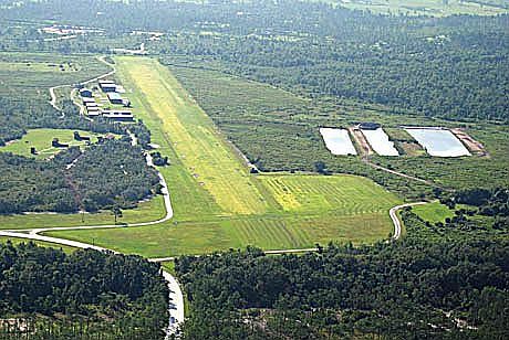 3000 ft. private grass airstrip & hangars