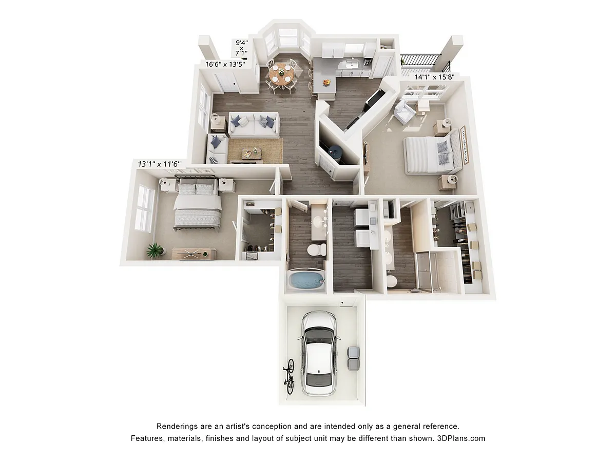 Floor plan Oscar w/Garage