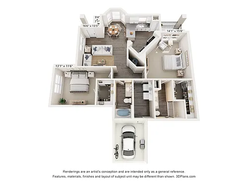 Floor plan Oscar w/Garage