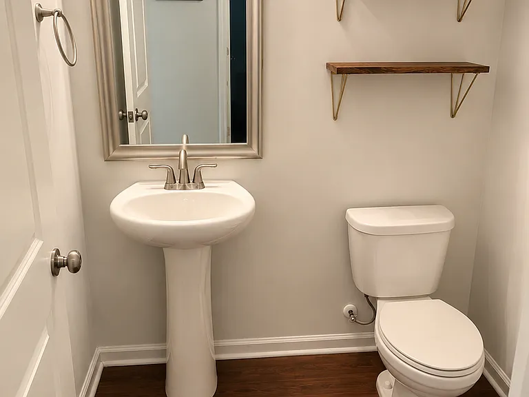 Downstairs half bath