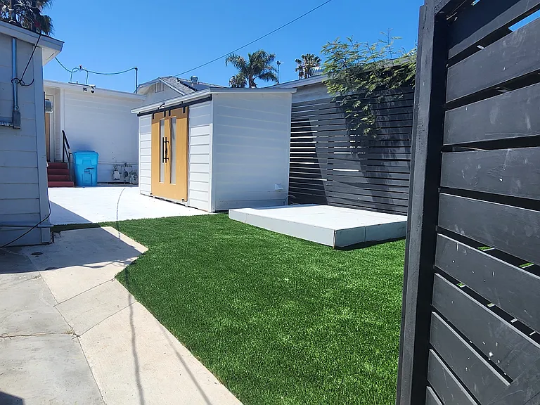 Private washer and dryer with common area