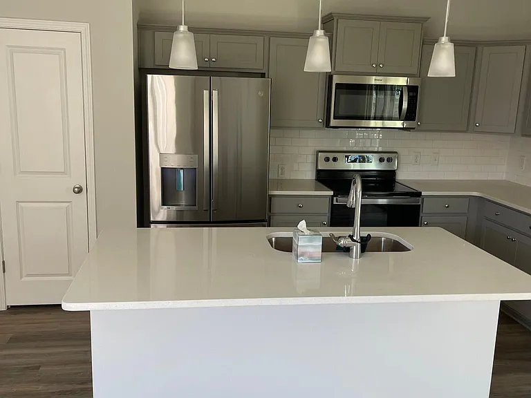 New GE fridge, stove, microwave