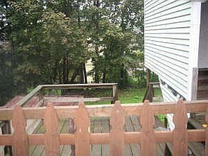 Deck on the side