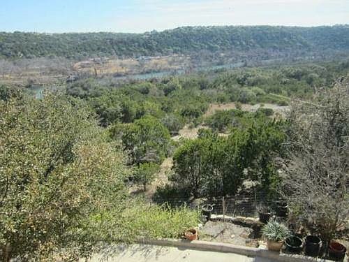 Window view to Lake Austin