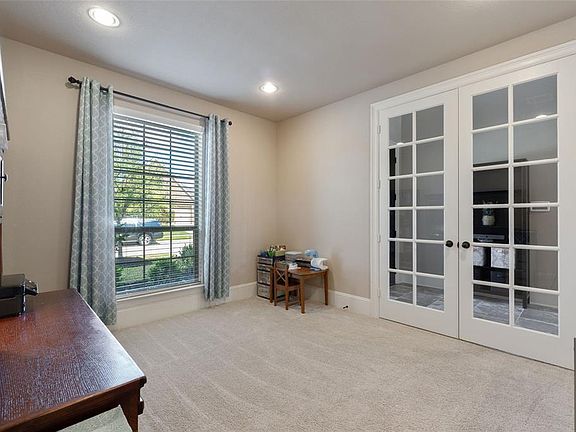 Large office with French doors