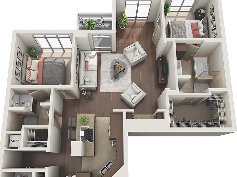 2 Bedroom 2 Bath 2 Bedroom 2 Bath