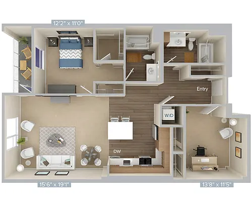 Floor plan A11D-1247-B