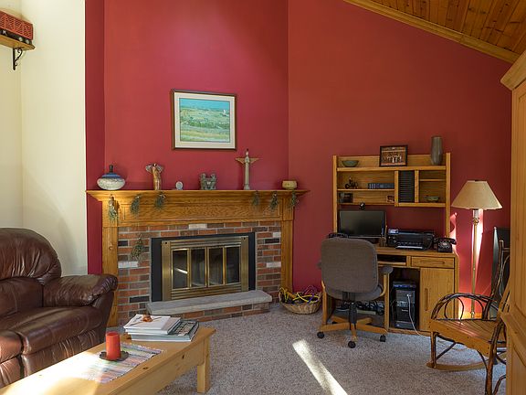 Living room fireplace