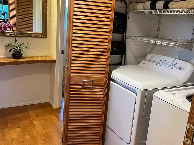 Upstairs washer and dryer