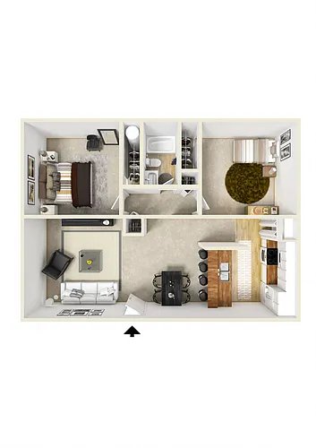 Floor plan Two-Bedroom