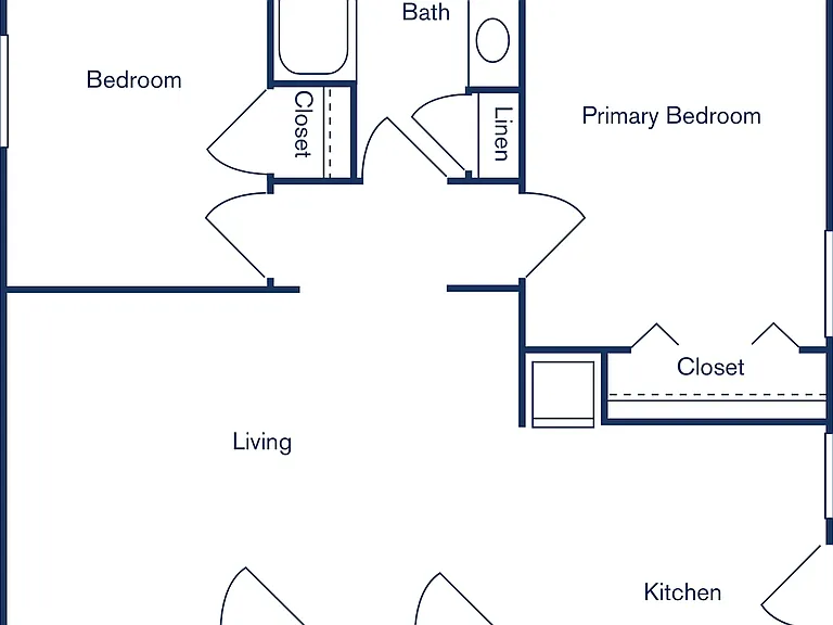 The Beverly 2 bed, 1 bath The Beverly 2 bed, 1 bath