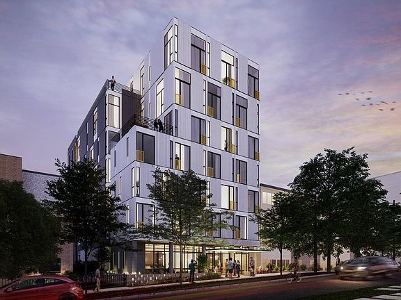 Exterior view of a tall building with a modern design at Alt Capitol Hill.