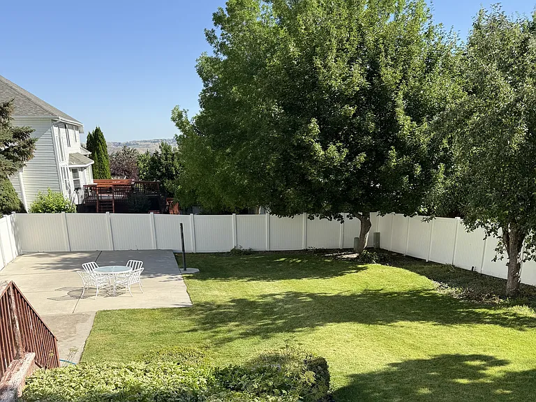 Backyard with patio
