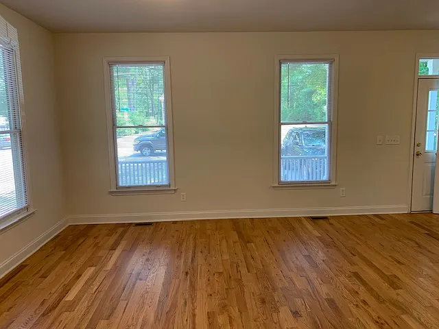 Real Hardwood Floors in Living and Dining Rooms