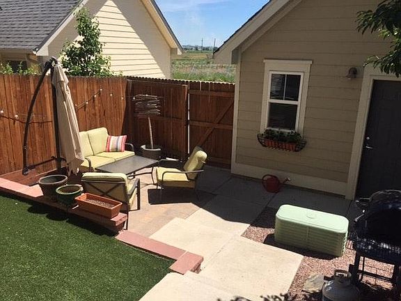 Backyard, garage and one space of off-street parking