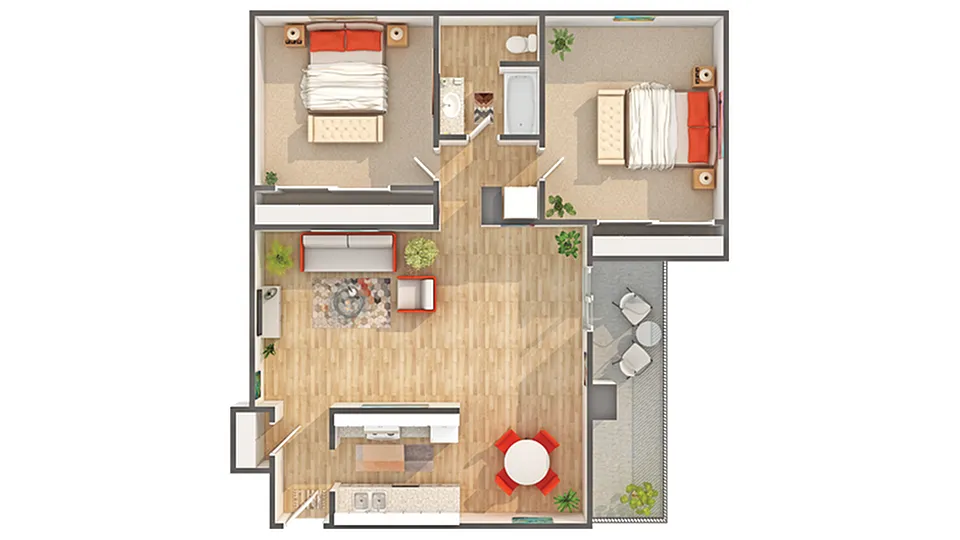 Floor plan B3