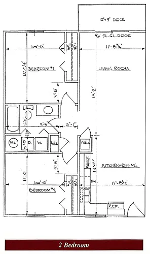 Floor plan 2 bedroom