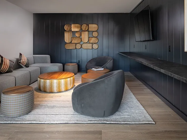 Resident lounge with seating areas