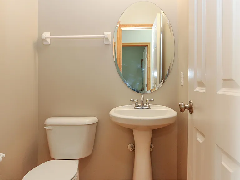 Main level powder room