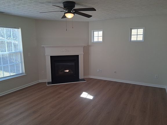 Family room with gas fireplace