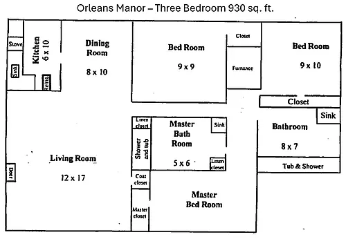 Floor plan 3 Bedroom