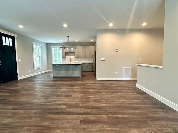 living room and kitchen