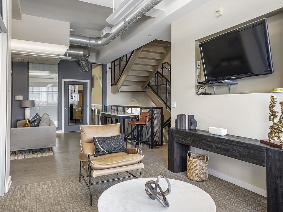 Our Apartment Building Interior Lobby at Sleek Lofts Apartments in Denver, Colorado
