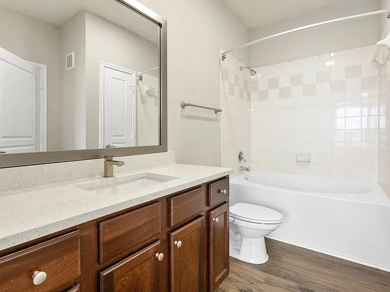 Updated, well lit bathrooms (In some homes).