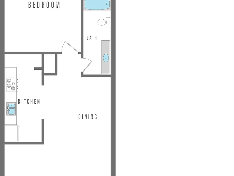 1 Bedroom, 1 Bath 670 SF 1 Bedroom, 1 Bath 670 SF